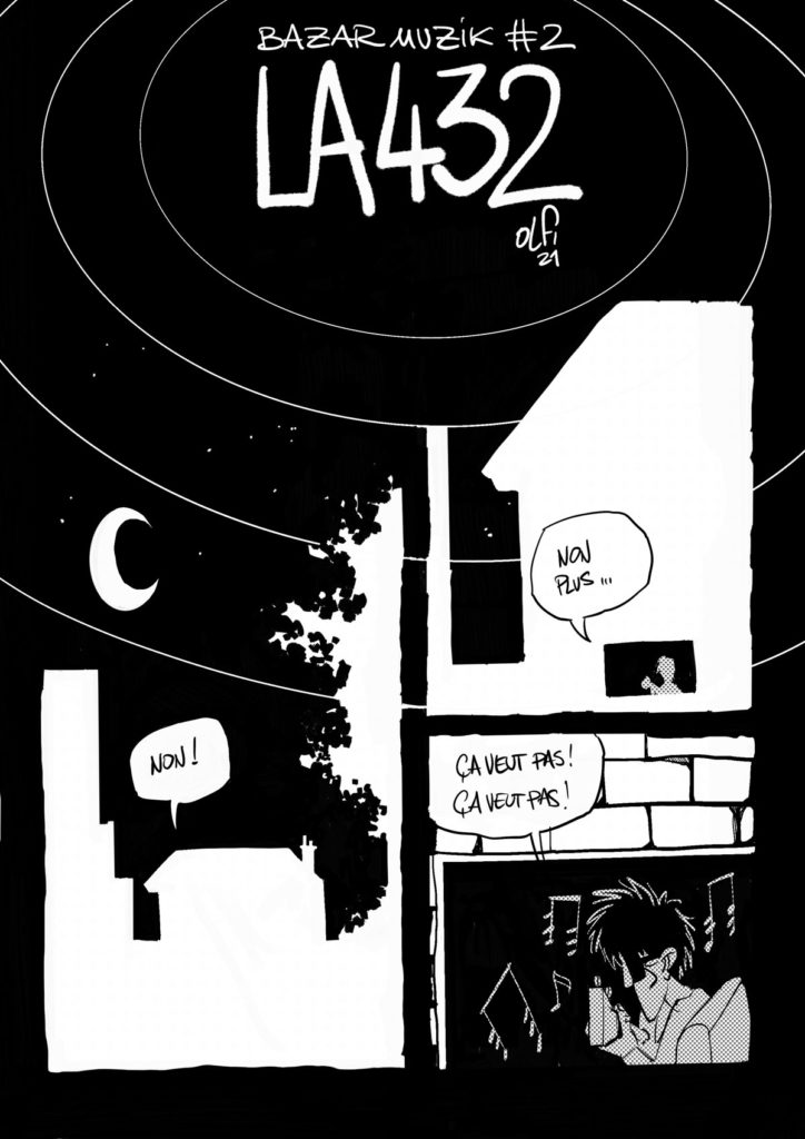 LA 432, le numéro 2 de Bazar Muzik une bande dessinée en ligne par OLFi